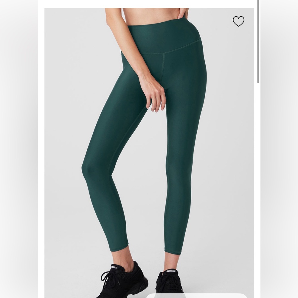 Alo Yoga 7/8 High-Waist Airlift Legging in Midnight Green